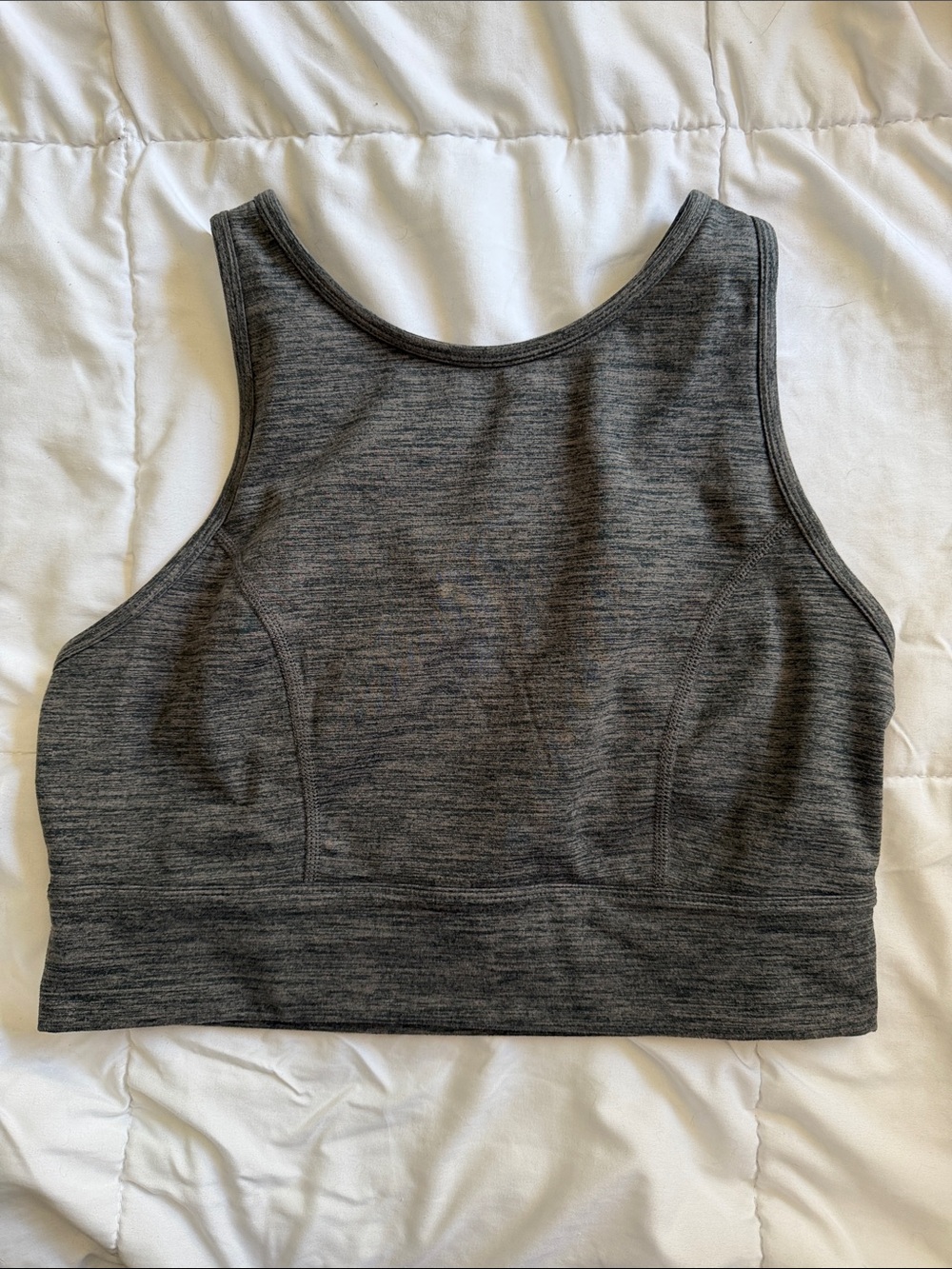 JoyLab Charcoal Heather High-Neck Sports Bra